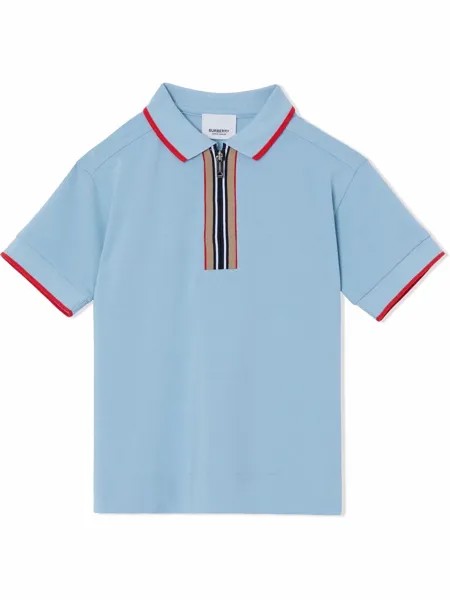 Burberry Kids рубашка поло в полоску Icon Stripe