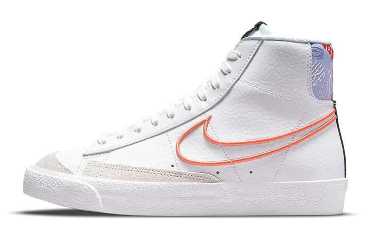 Nike Blazer Mid '77 SE2 (GS) Белый/Оранжевый/Фиолетовый