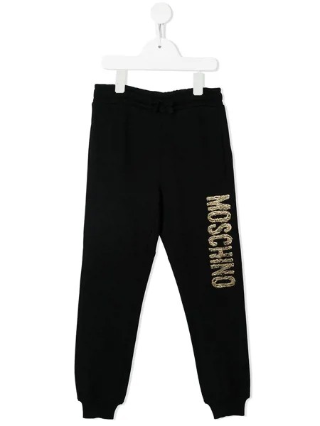 Moschino Kids спортивные брюки с логотипом