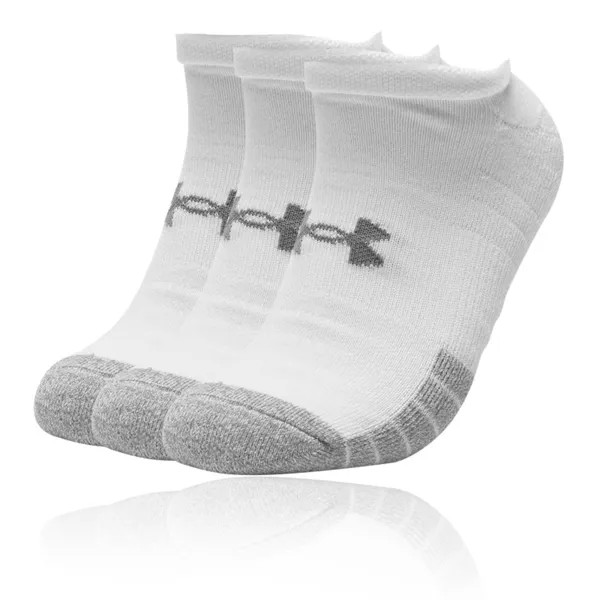 Носки Under Armour HeatGear No Show Socks (3 шт), белый