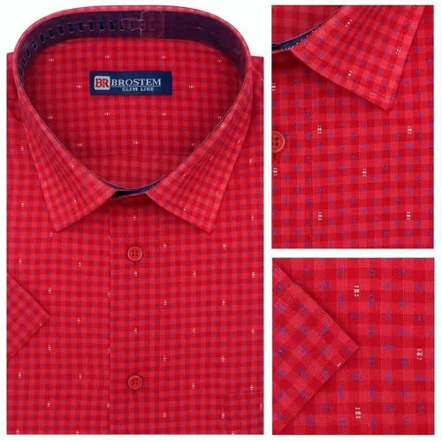 Рубашка Brostem, размер 2XL, бордовый, красный