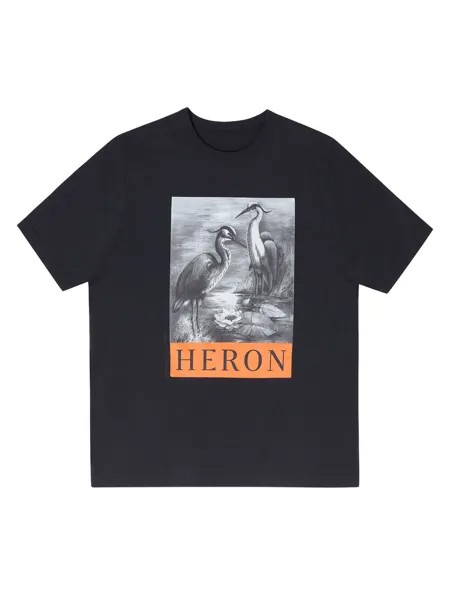 Футболка с логотипом Heron Heron Preston, черный