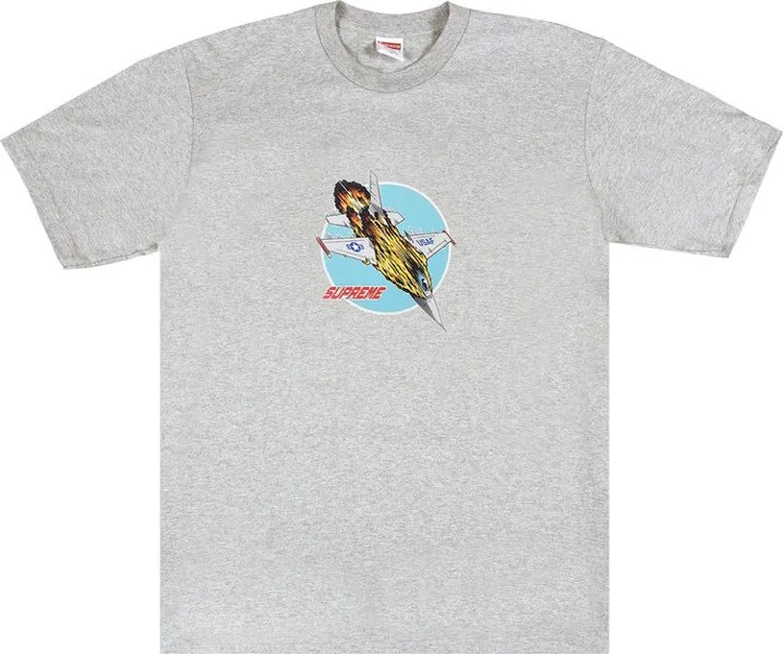 Футболка Supreme Jet Tee 'Heather Grey', серый