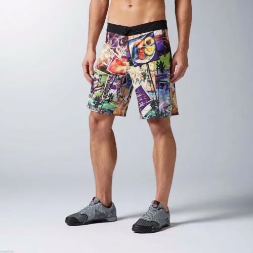[B83897] Мужские шорты Reebok RCF Crossfit Core - разноцветные шорты для доски