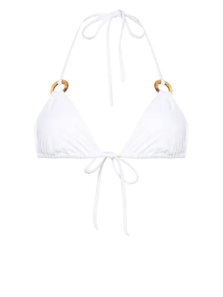 Dsquared2 топ бикини с треугольными чашками, белый
