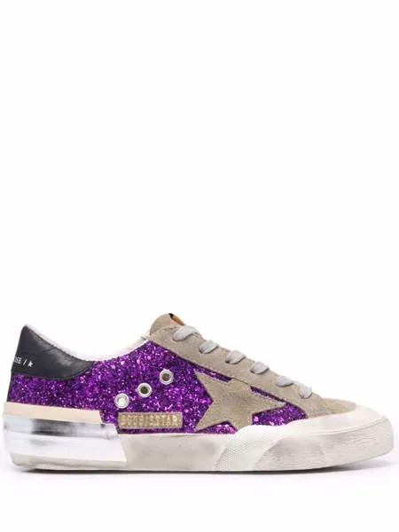 Golden Goose кеды Super-Star с блестками
