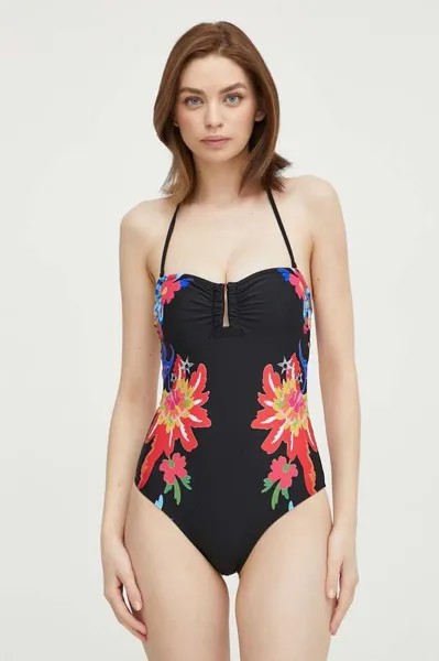 Сплошной купальник HAPPY Desigual, черный