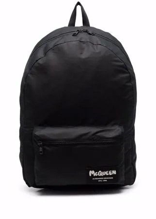 Alexander McQueen рюкзак с нашивкой-логотипом