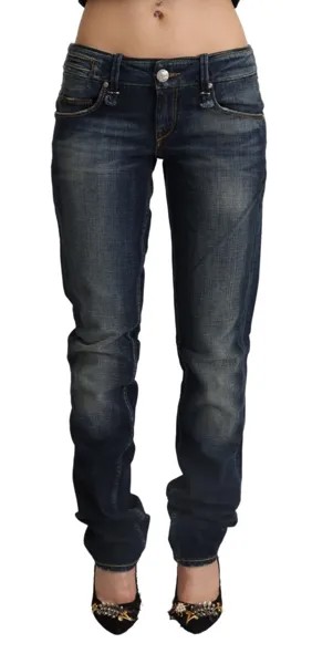 Джинсы ACHT Темно-синие брюки скинни из хлопкового денима с заниженной талией W26 Рекомендуемая розничная цена 250 долларов США