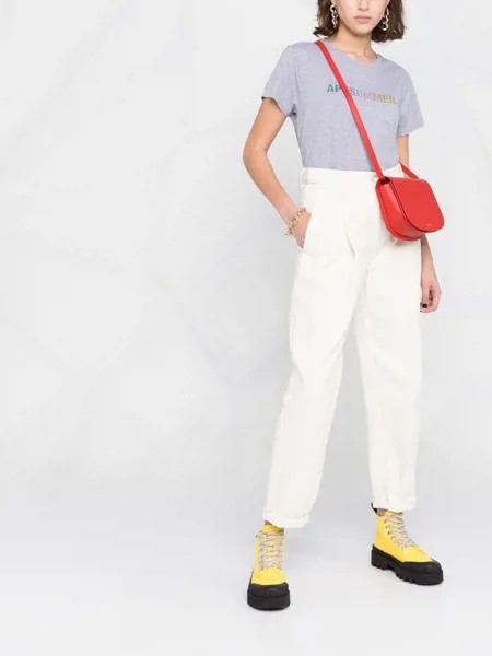 A.P.C. топ с короткими рукавами и логотипом