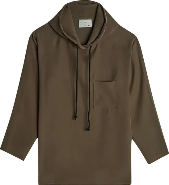 Худи Song for the Mute Script Raw Hoodie With Pocket 'Taupe', загар