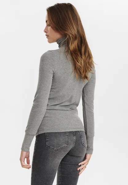 Свитшот Nümph BOWIE ROLLNECK, цвет medium grey mel