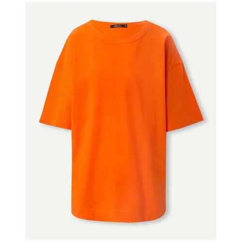 Оранжевая футболка из хлопка INCITY, цвет ярко-оранжевый, размер M