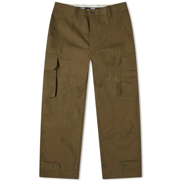 Брюки карго Comme Des Garçons Homme Harringbone Cargo, хаки