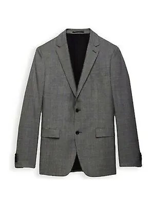 THEORY Мужское серое однобортное приталенное спортивное пальто стрейч 38R