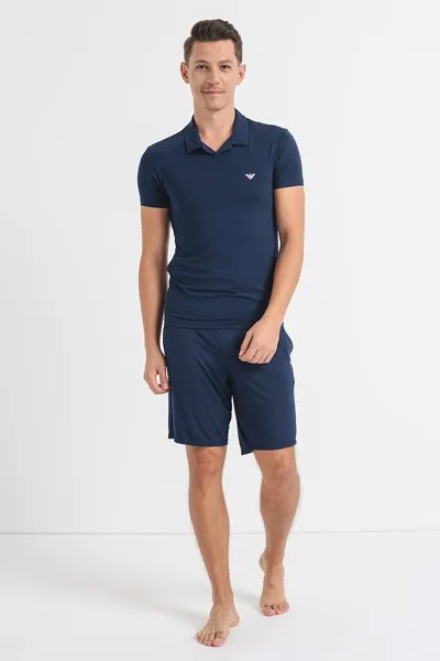 Короткая пижама с модалом Emporio Armani Underwear, синий