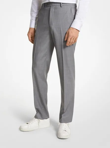 Брюки Michael Kors Modern-Fit Wool Blend Suit, серый