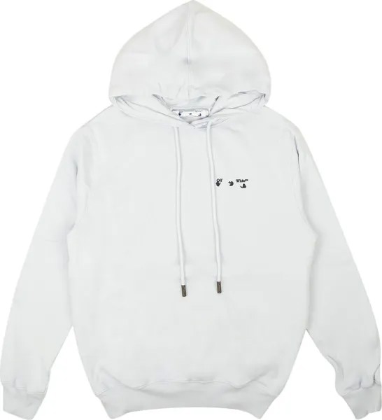 Худи Off-White Logo Reg Hoodie Lilac/Black, фиолетовый