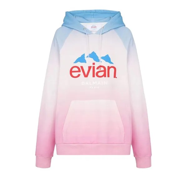 Худи Balmain x Evian Gradient Oversized Hoodie, разноцветный