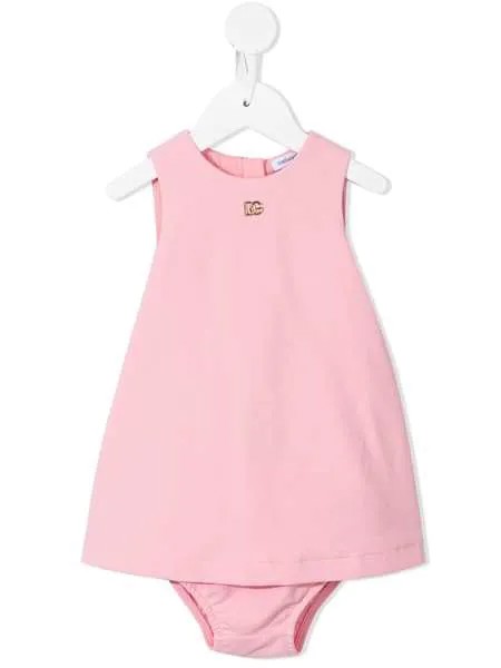 Dolce & Gabbana Kids платье без рукавов с логотипом