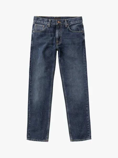 Nudie Jeans Джинсы Steady Eddie Regular Fit, темно-синие