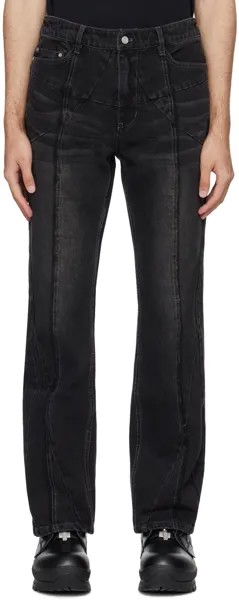 Черные обтекаемые джинсы Stagger с арками C2H4