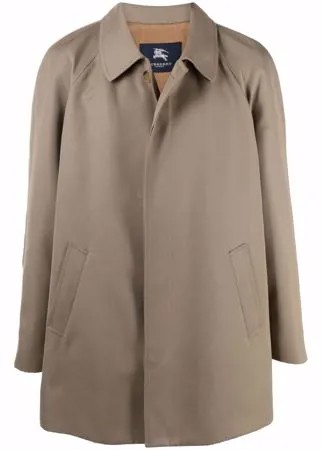 Burberry Pre-Owned однобортное пальто 2000-х годов