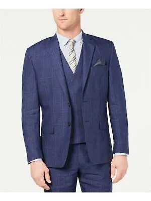 RALPH LAUREN Мужской костюм Ultraflex Plaid Stretch на темно-синей подкладке, раздельный 41 R