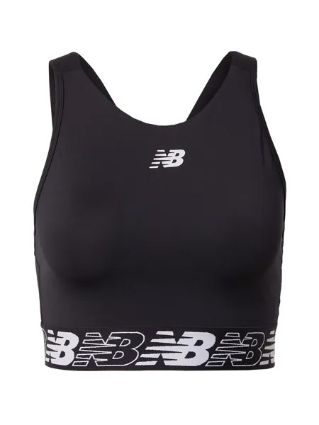Спортивный бюстгальтер New Balance, черный