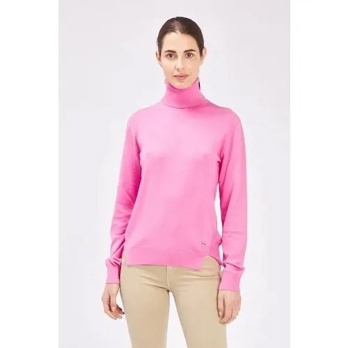 Пуловер Trussardi Jeans, длинный рукав, размер 42, розовый