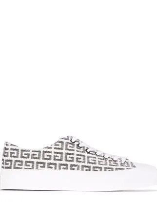Givenchy жаккардовые кеды Sneakers City с логотипом 4G