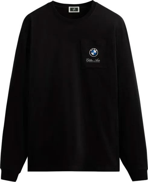 Лонгслив Kith For BMW Elektro Auto Long-Sleeve Pocket Tee 'Black', черный