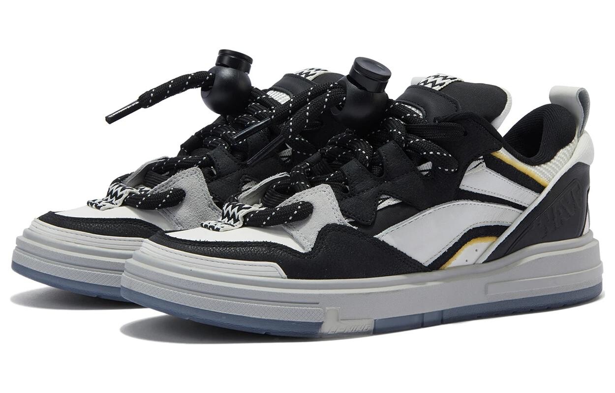 Кроссовки LiNing Wave Skateboarding Shoes Women's Low-top Black, черный