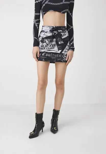 Мини-юбка PIECE Versace Jeans Couture, черный
