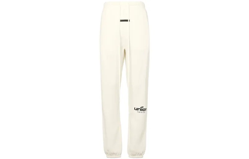 FW21 Трикотажные спортивные штаны унисекс белые Fear Of God Essentials, белый