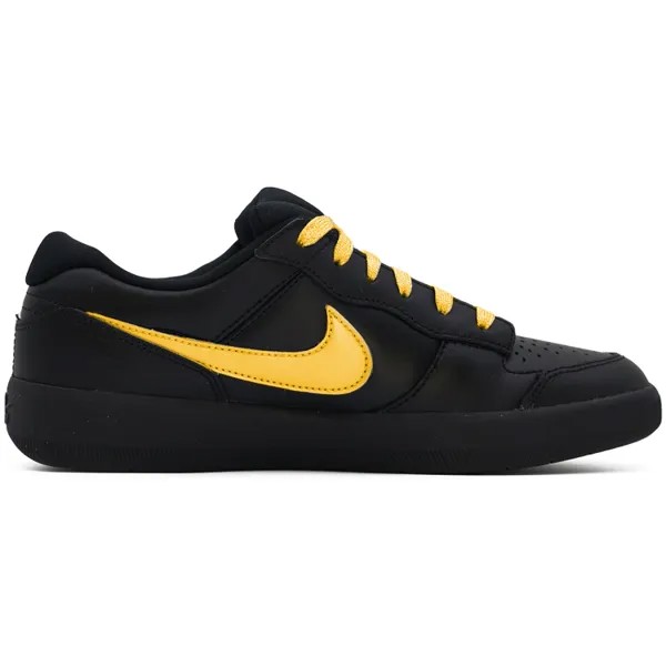 Кроссовки Nike SB Force 58 Skateboarding Shoes Unisex Low-top Gold/black, черный/золотой