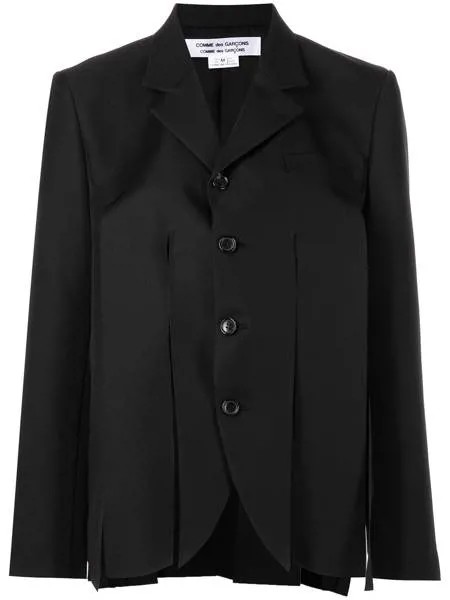 Comme Des Garçons Comme Des Garçons однобортный блейзер с бахромой
