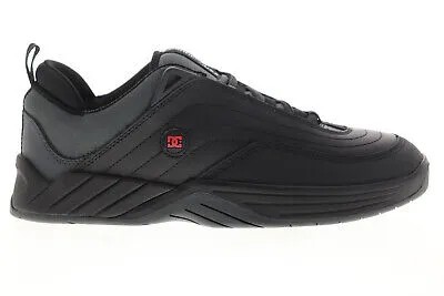 DC Williams Slim ADYS100539 Мужские черные кожаные кроссовки на шнуровке Skate Shoes 9