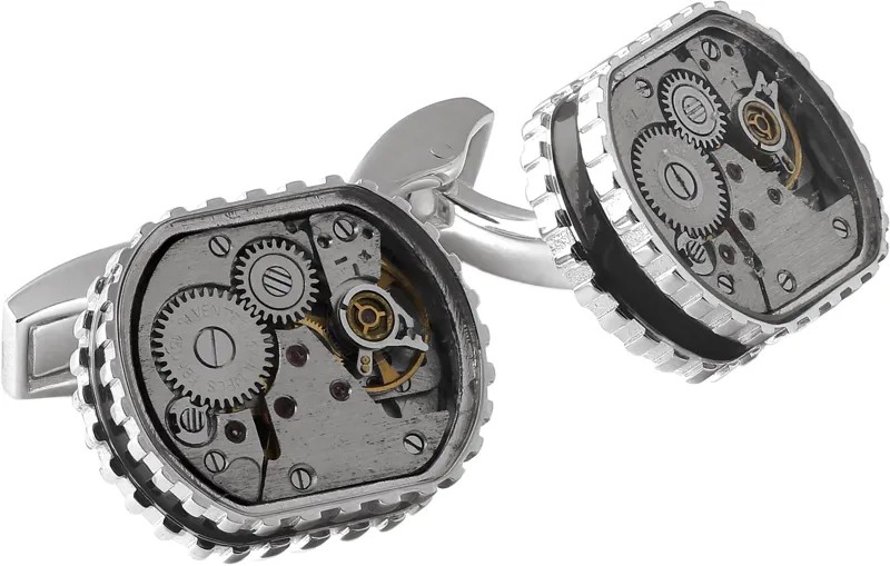 Запонки мужские Tateossian CL7704 серебристые