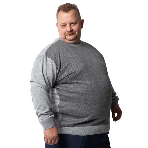 Пуловер Turhan, размер 4 XL, , серый