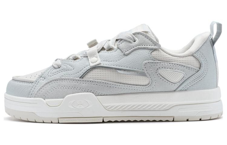 Кроссовки XTEP Skateboarding Shoes Women's Low-top Gray/White, серый/белый