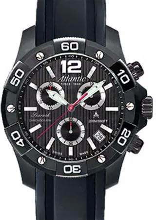 Швейцарские наручные  мужские часы Atlantic 87471.46.65S. Коллекция Searock