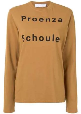 Proenza Schouler White Label LONG SLEEVE LOGO T-SHIRT