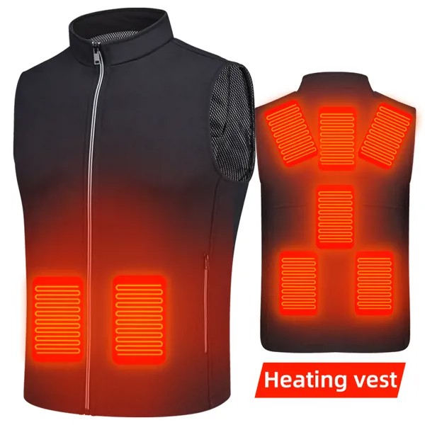 Куртка с подогревом зимняя теплая одежда для рыбалки мужская жилетка с USB подогревом обогревающая грелка для трекинга грелка для женского жилета