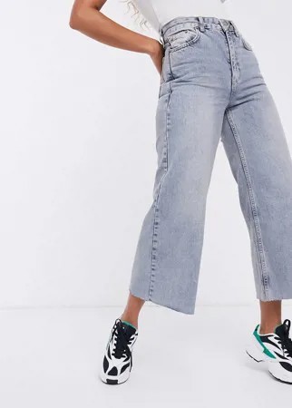 Короткие джинсы с широкими штанинами и завышенной талией Dr Denim-Голубой