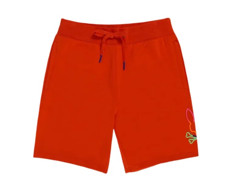 Мужские шорты Psycho Bunny Leo Bunny Red Spice/Neon B6R217S1FT-RES, красный