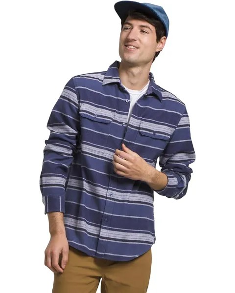 Рубашка The North Face Arroyo Flannel, цвет Cave Blue Large Half Dome Stripe