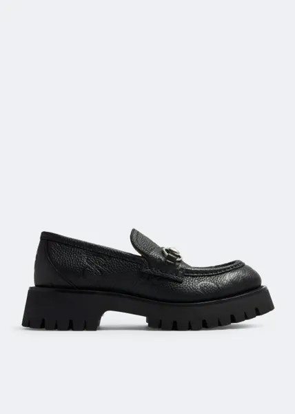 Лоферы Gucci Horsebit Lug Sole, черный