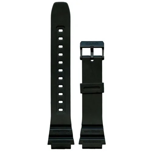 Ремешок CASIO, застежка пряжка, диаметр шпильки 1.8 мм., размер 18, черный