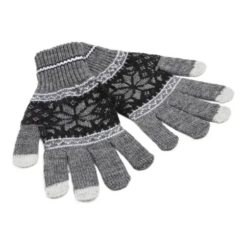 Перчатки  зимние, размер 18, серый